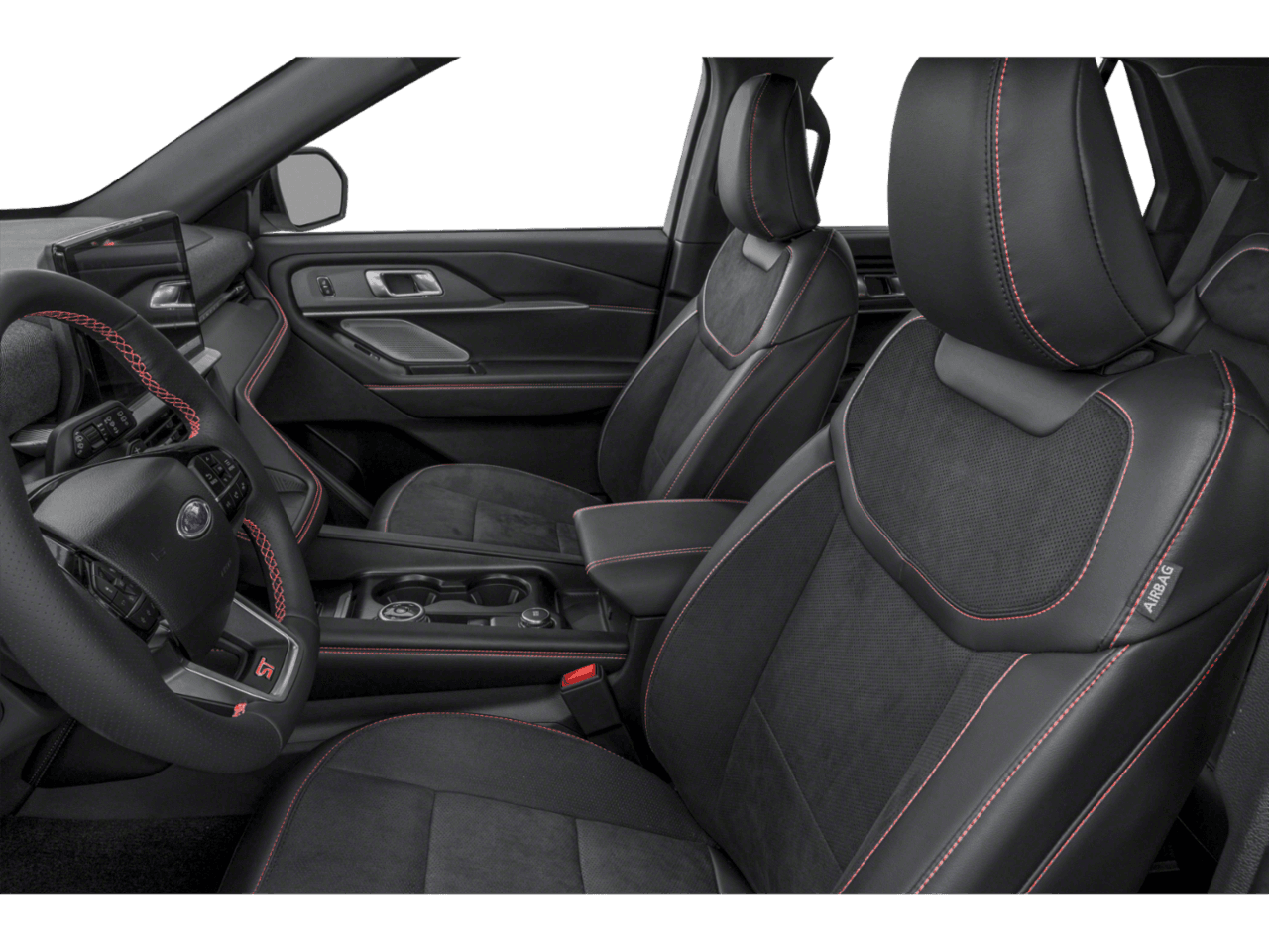 2025 Ford Explorer ST - Interior Driver's Side with Door Open, Front Seat Feature