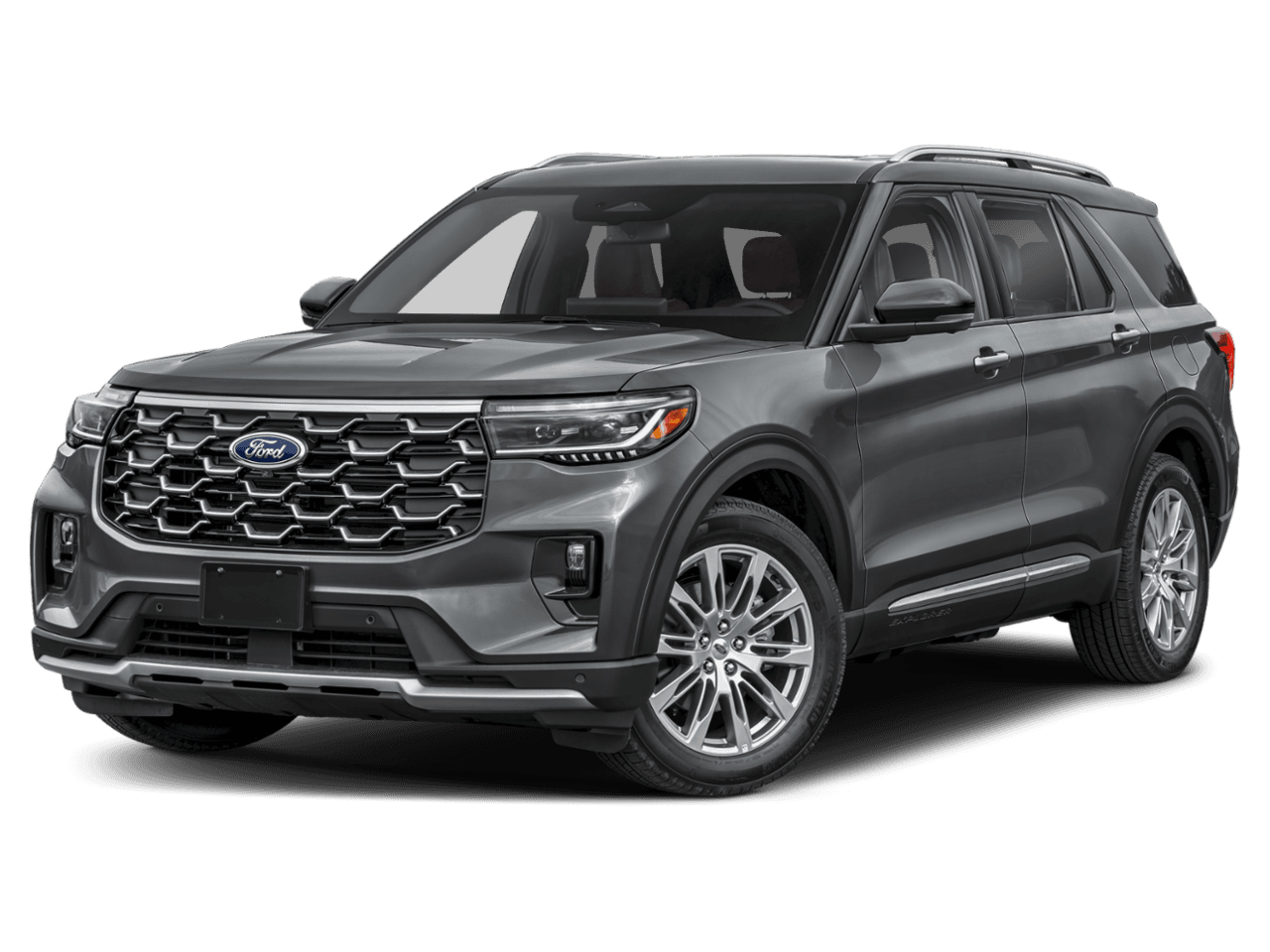 2025 Ford Explorer Platinum - Front 3/4, facing to the left