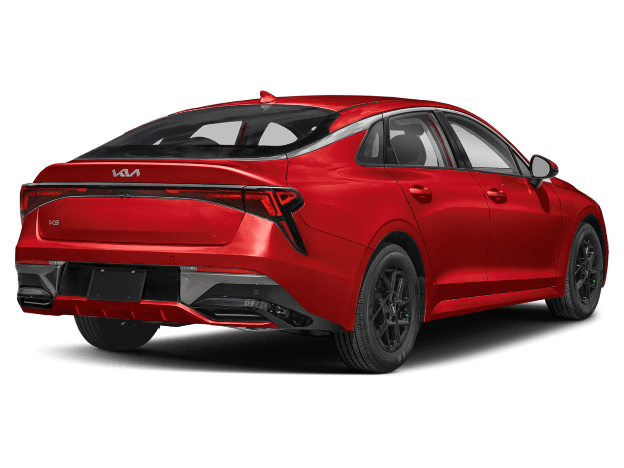 2025 Kia K5 LXS - Rear 3/4, facing to the right