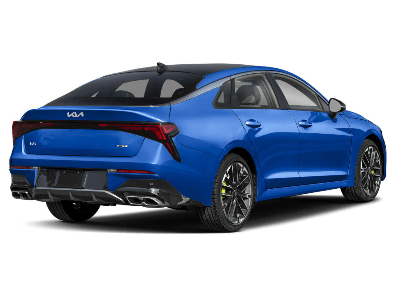 2025 Kia K5 GT - Rear 3/4, facing to the right