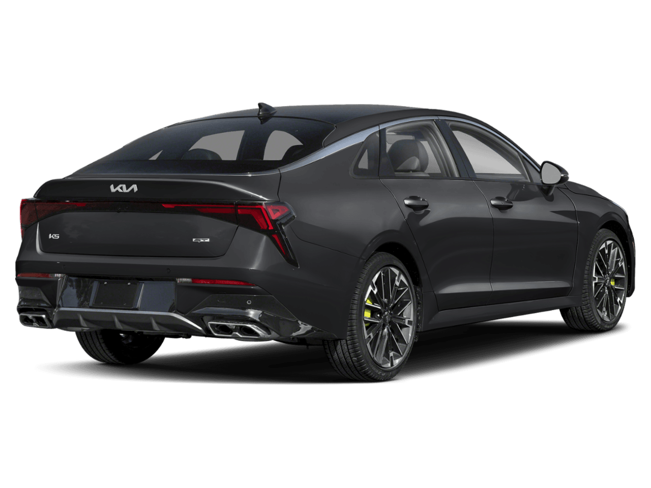 2025 Kia K5 GT - Rear 3/4, facing to the right