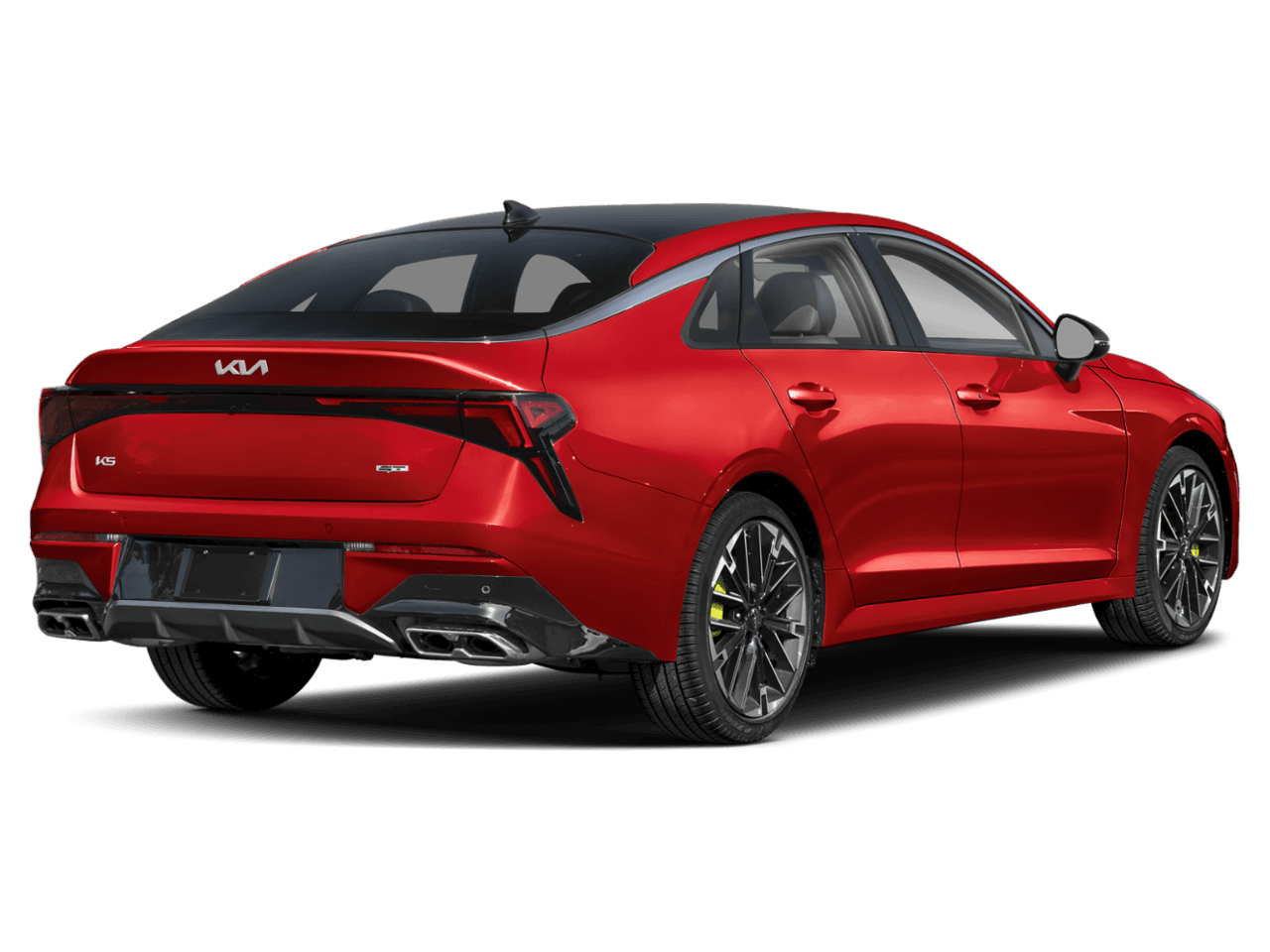 2025 Kia K5 GT - Rear 3/4, facing to the right