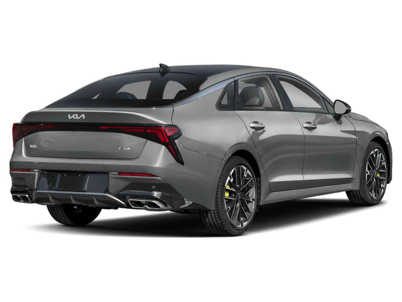 2025 Kia K5 GT - Rear 3/4, facing to the right
