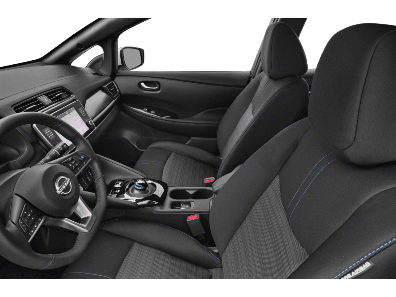 2025 Nissan LEAF SV PLUS - Interior Driver's Side with Door Open, Front Seat Feature
