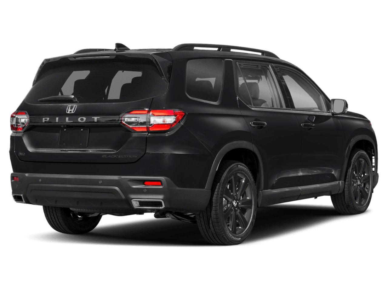 2025 Honda Pilot Black Edition - Rear 3/4, facing to the right