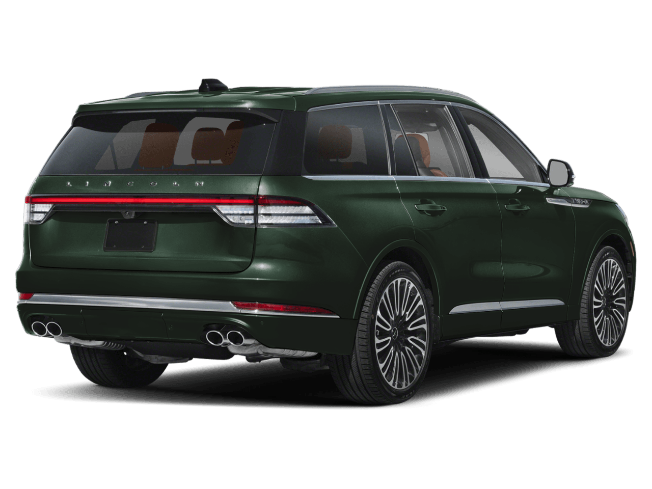 2025 Lincoln Aviator Black Label - Rear 3/4, facing to the right