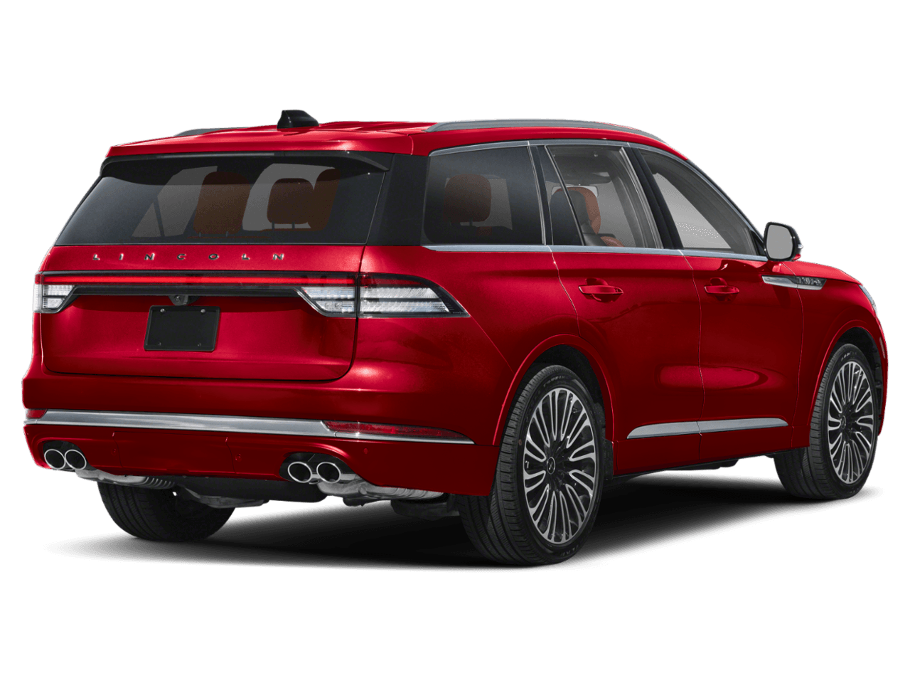 2025 Lincoln Aviator Black Label - Rear 3/4, facing to the right