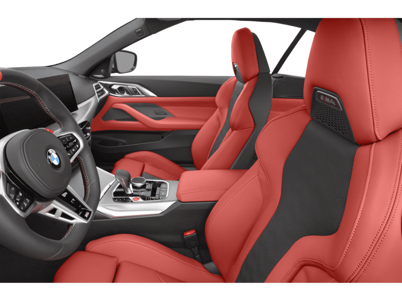 2025 BMW M4 Competition xDrive - Interior Driver's Side with Door Open, Front Seat Feature