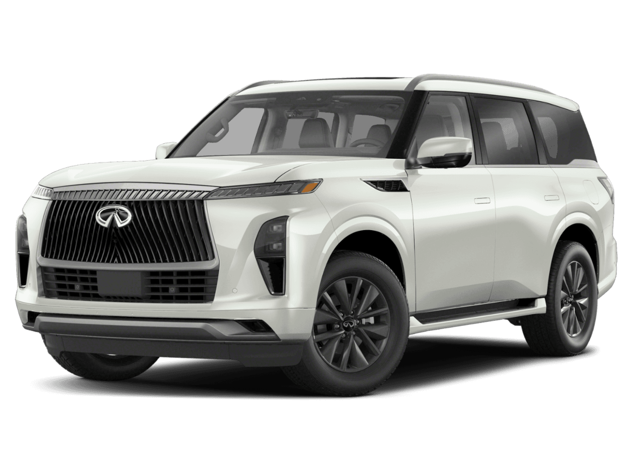 2025 INFINITI QX80 PURE - Front 3/4, facing to the left