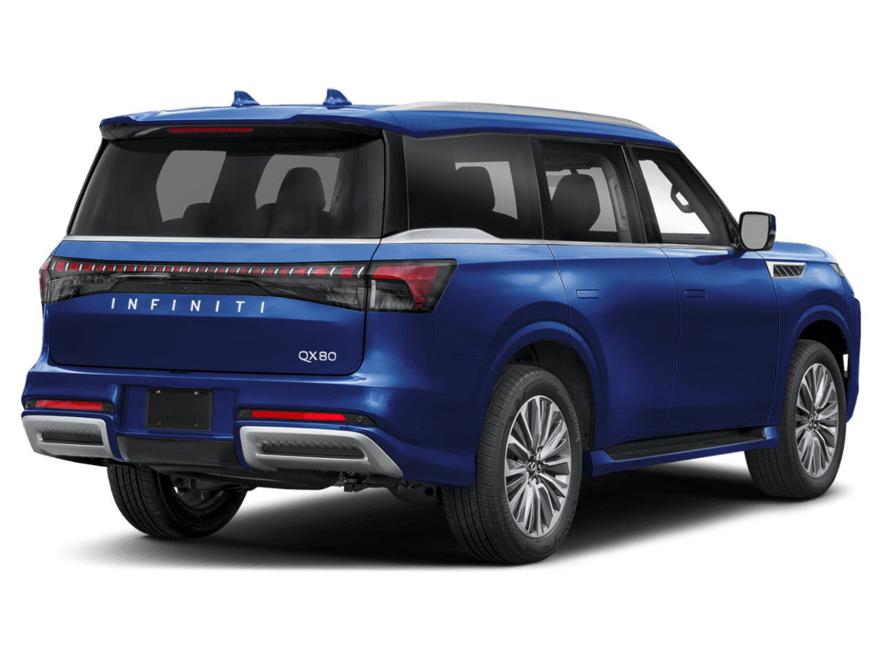 2025 INFINITI QX80 PURE - Rear 3/4, facing to the right