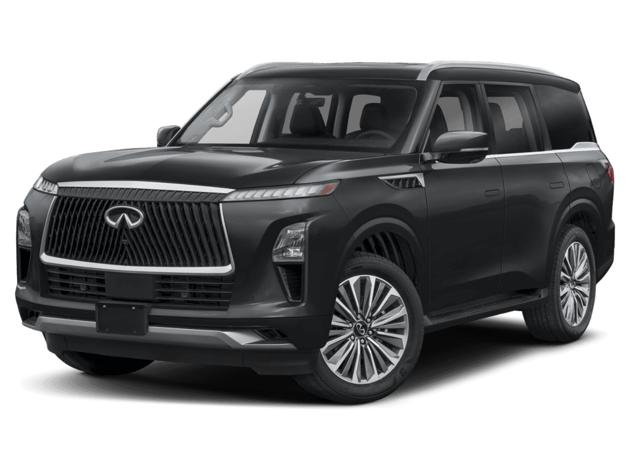 2025 INFINITI QX80 PURE - Front 3/4, facing to the left