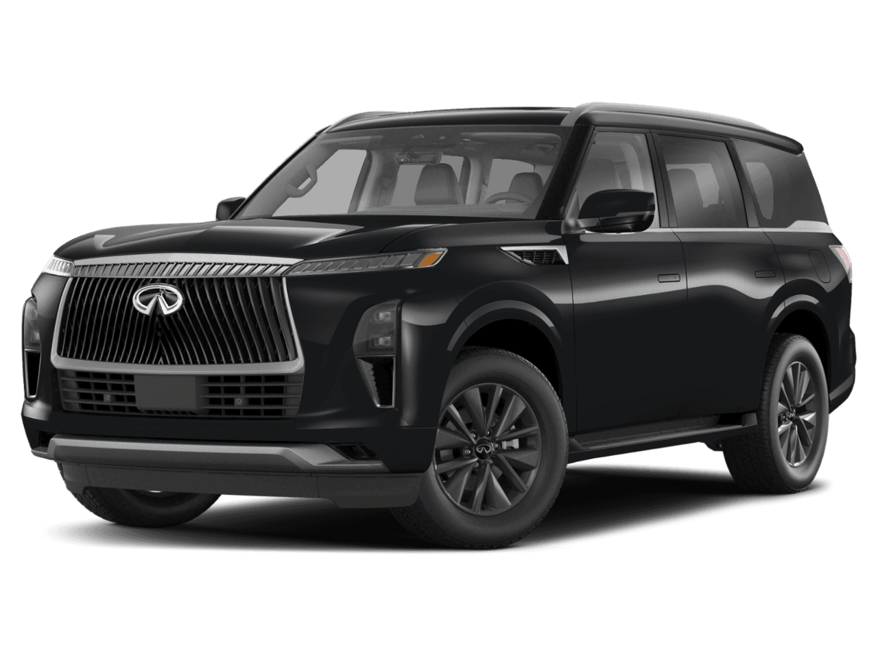 2025 INFINITI QX80 PURE - Front 3/4, facing to the left