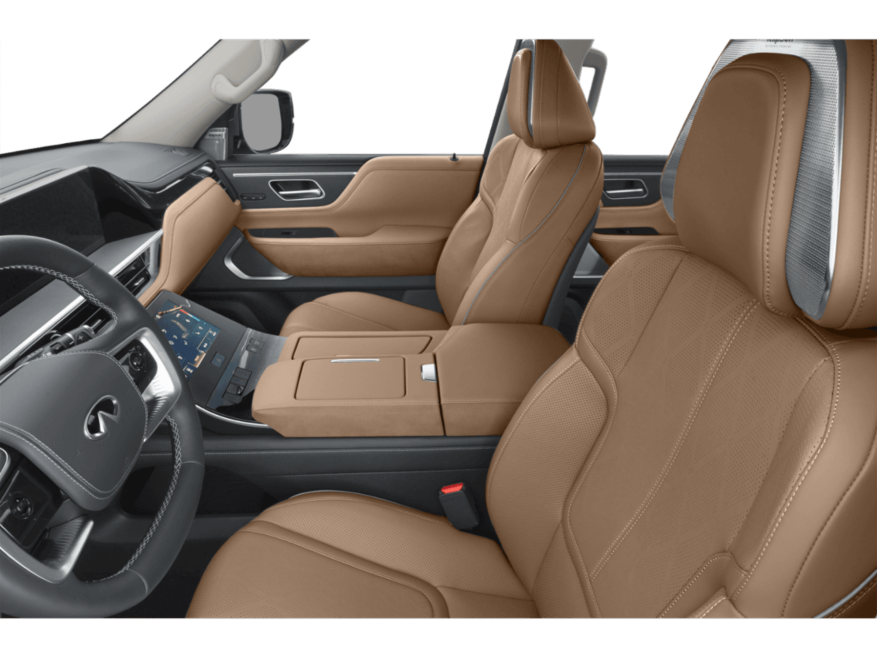 2025 INFINITI QX80 SENSORY - Interior Driver's Side with Door Open, Front Seat Feature