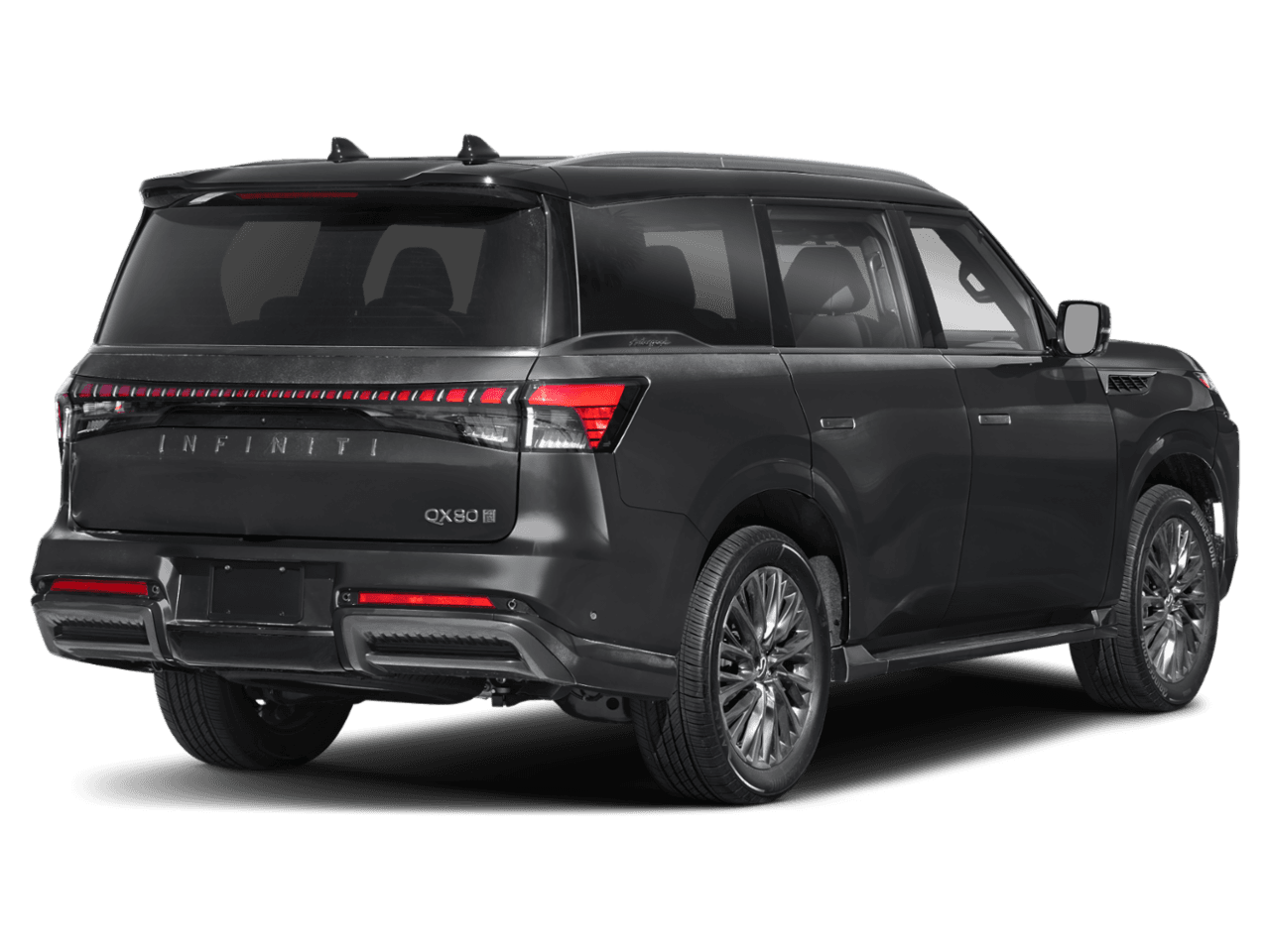 2025 INFINITI QX80 AUTOGRAPH - Rear 3/4, facing to the right