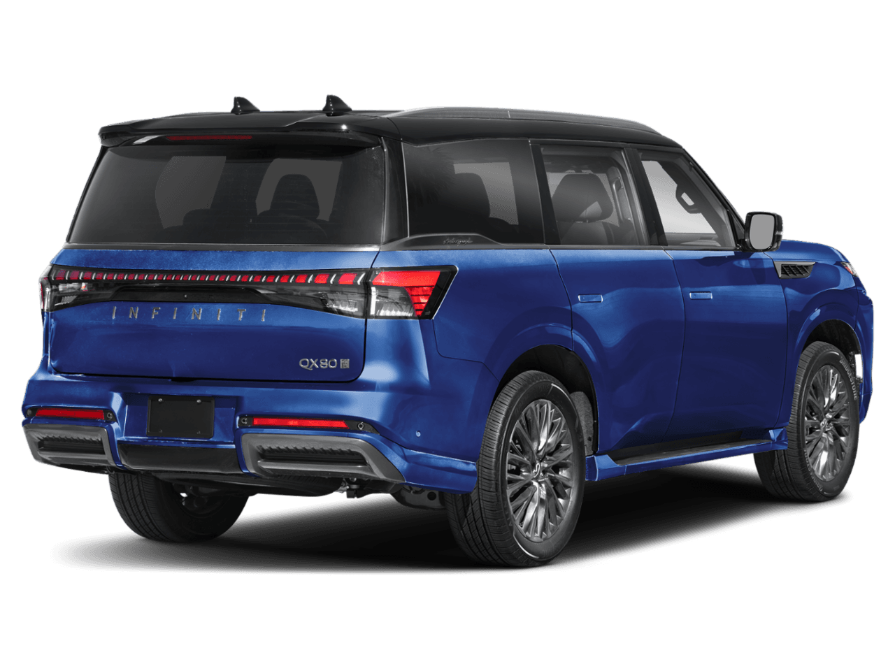 2025 INFINITI QX80 AUTOGRAPH - Rear 3/4, facing to the right
