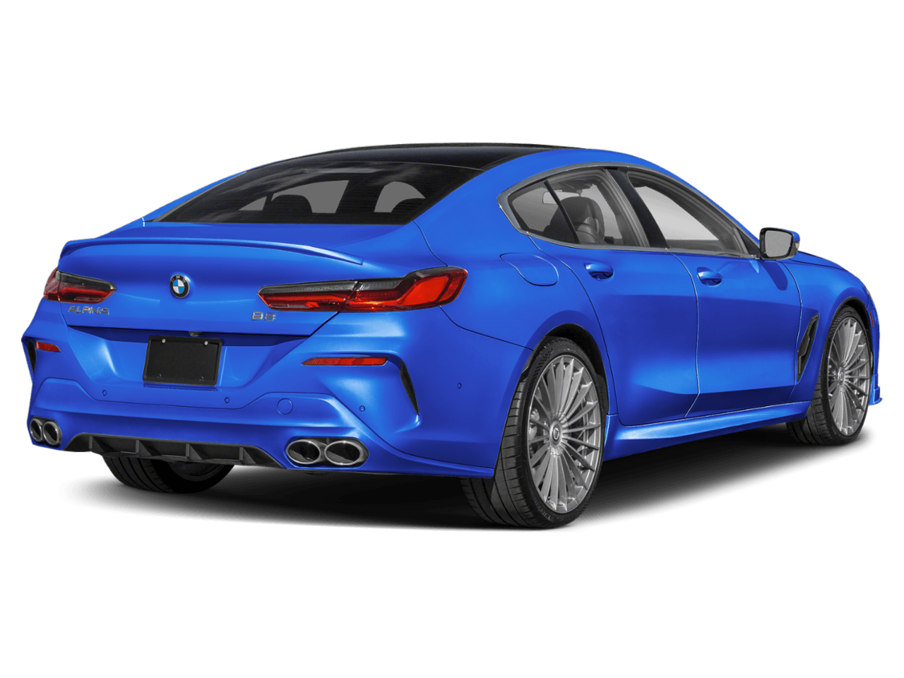 2025 BMW 8 Series ALPINA B8 xDrive - Rear 3/4, facing to the right