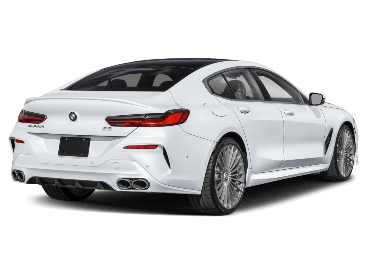 2025 BMW 8 Series ALPINA B8 xDrive - Rear 3/4, facing to the right