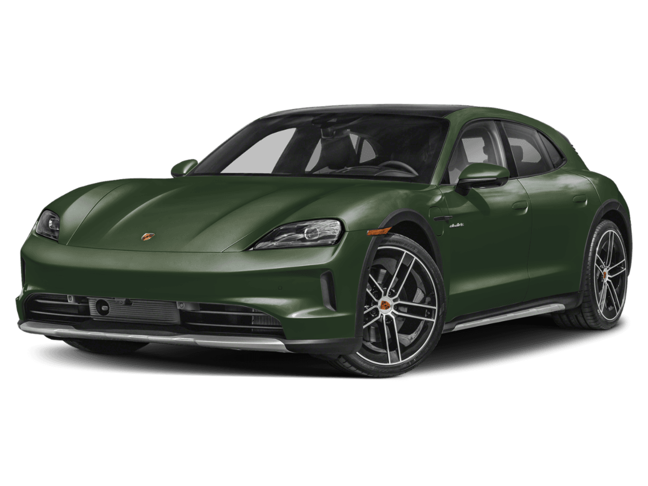 2025 Porsche Taycan 4S - Front 3/4, facing to the left