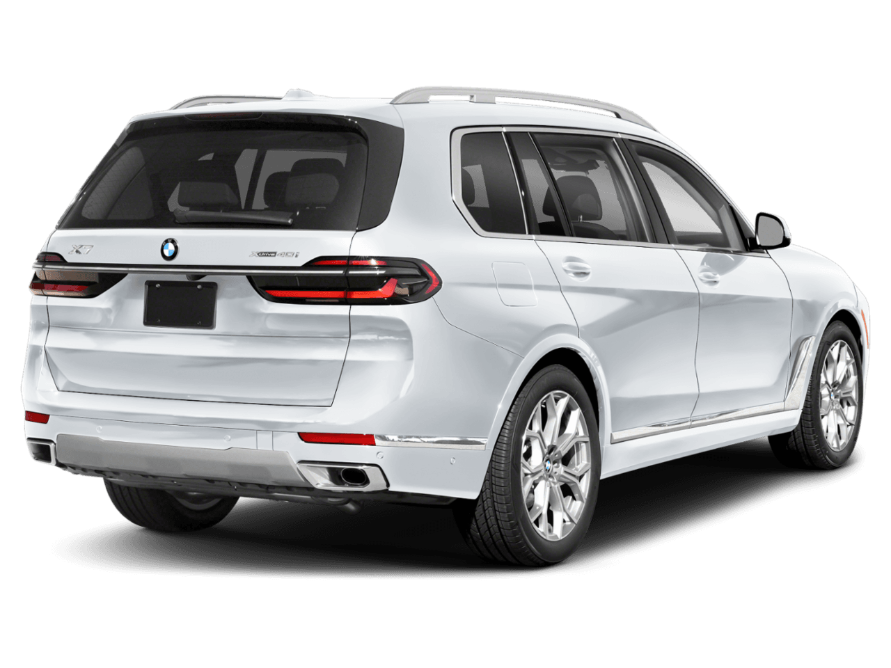 2025 BMW X7 M60i - Rear 3/4, facing to the right