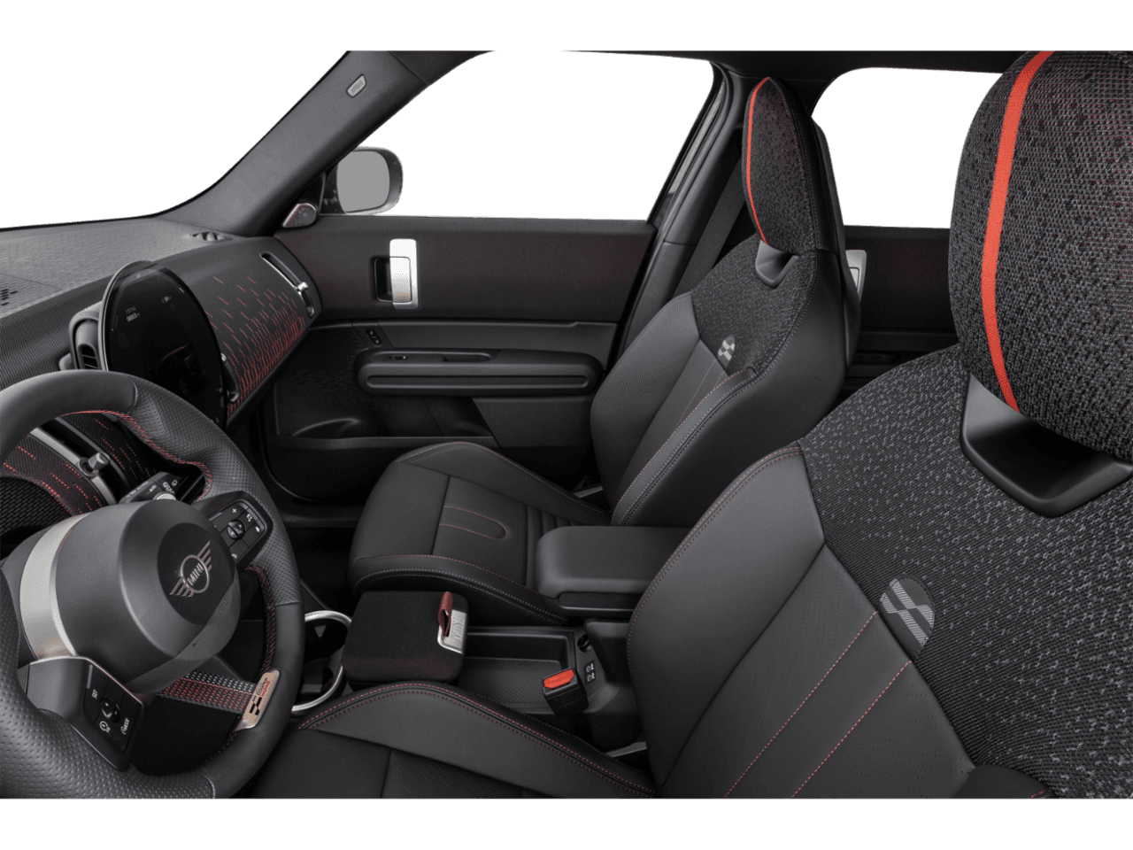2025 MINI Countryman John Cooper Works - Interior Driver's Side with Door Open, Front Seat Feature