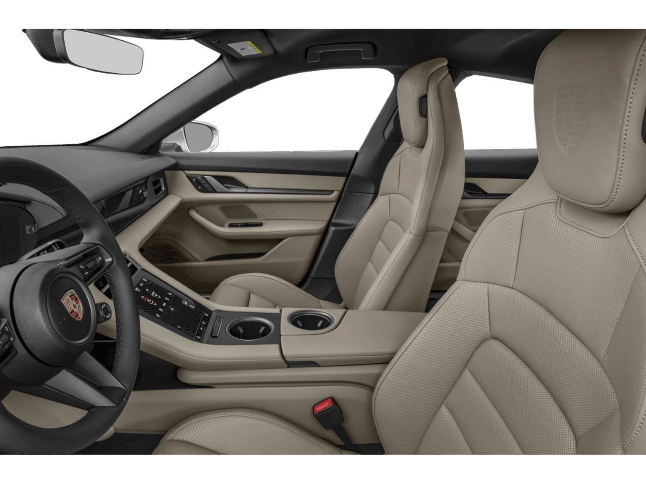 2025 Porsche Taycan 4S - Interior Driver's Side with Door Open, Front Seat Feature