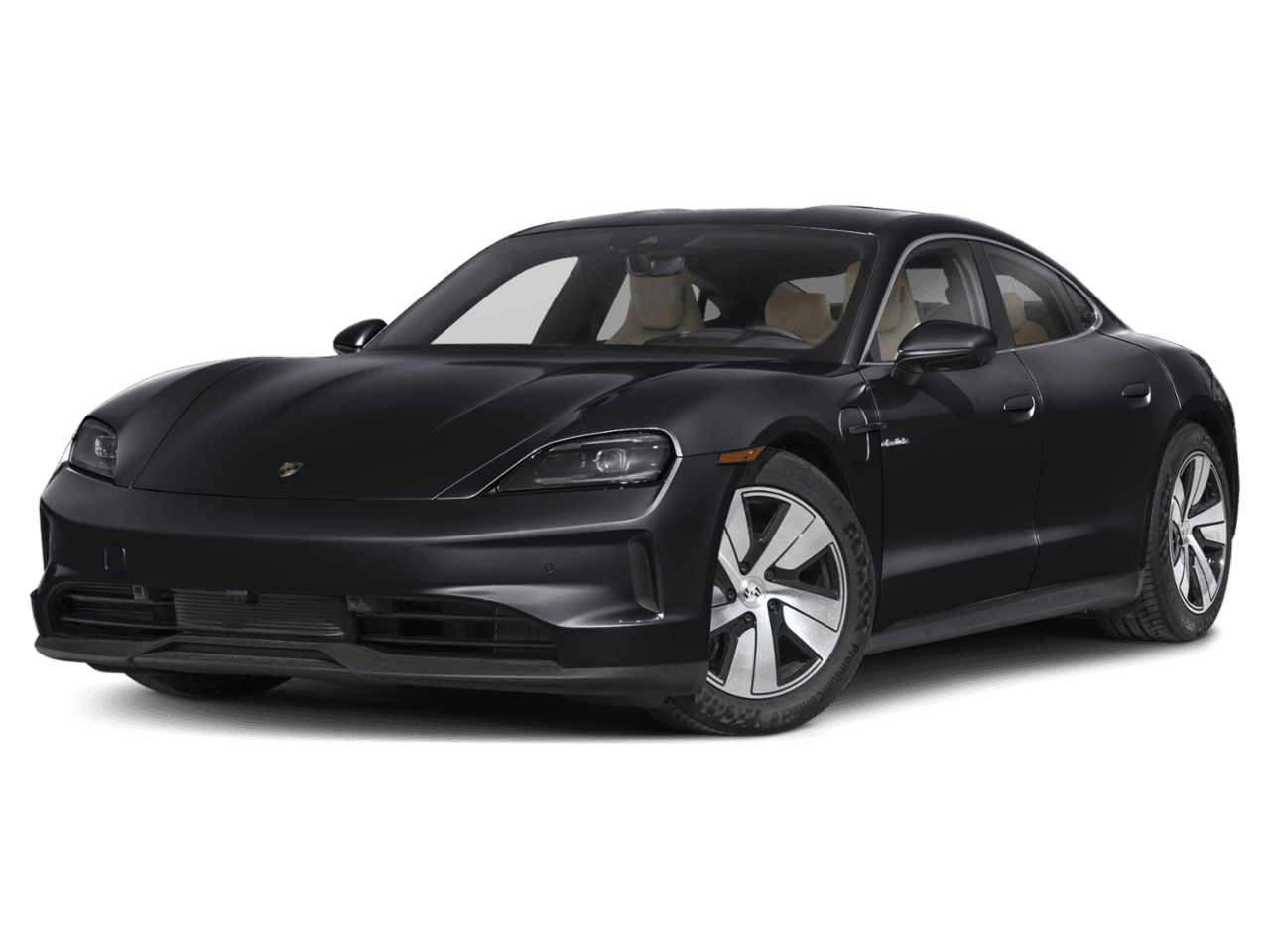 2025 Porsche Taycan 4S - Front 3/4, facing to the left