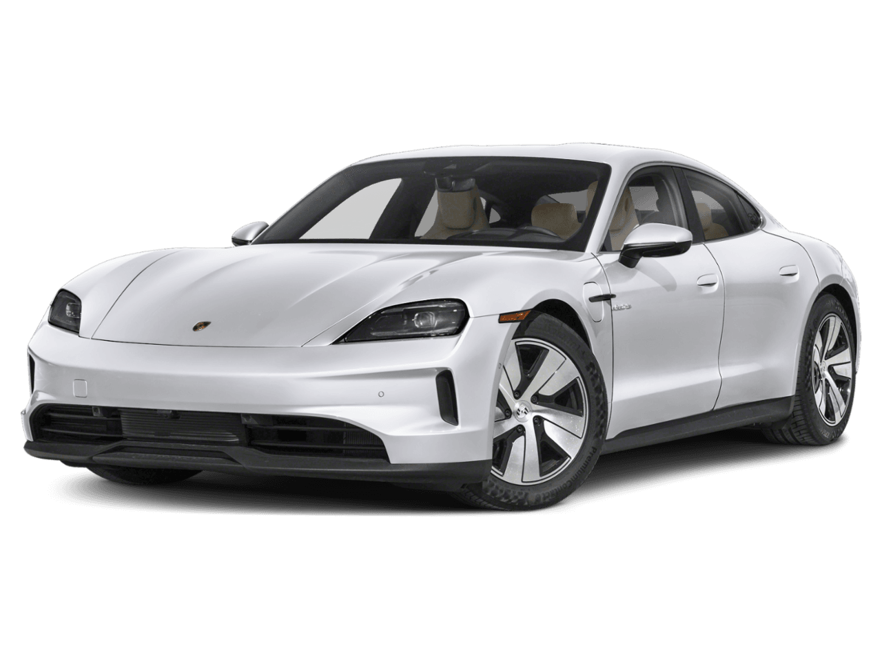 2025 Porsche Taycan 4S - Front 3/4, facing to the left