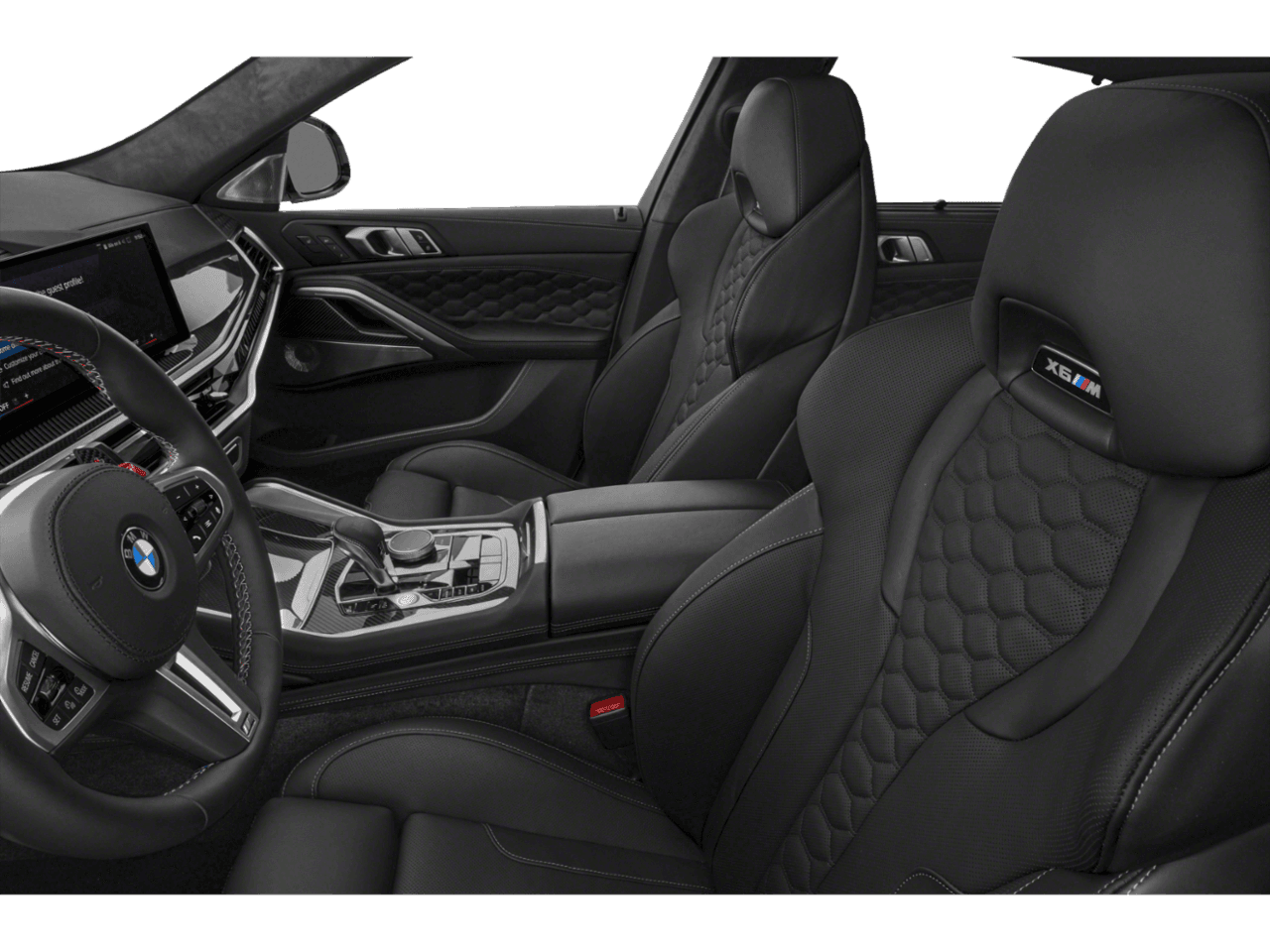 2025 BMW X6 M  - Interior Driver's Side with Door Open, Front Seat Feature