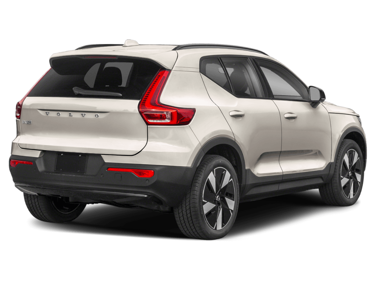 2025 Volvo EX40 Single - Rear 3/4, facing to the right