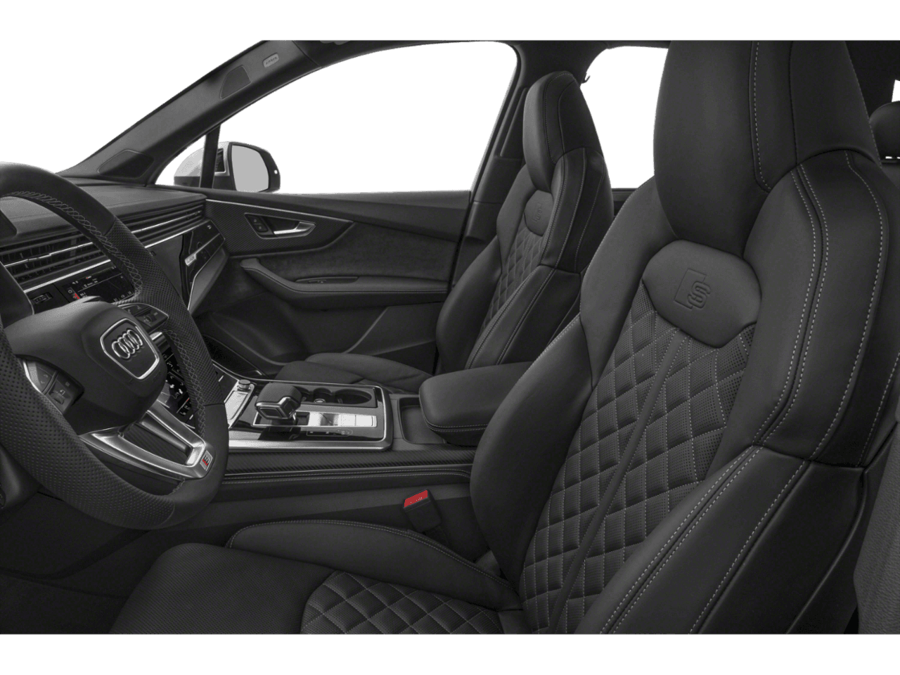 2025 Audi SQ7 Premium Plus - Interior Driver's Side with Door Open, Front Seat Feature