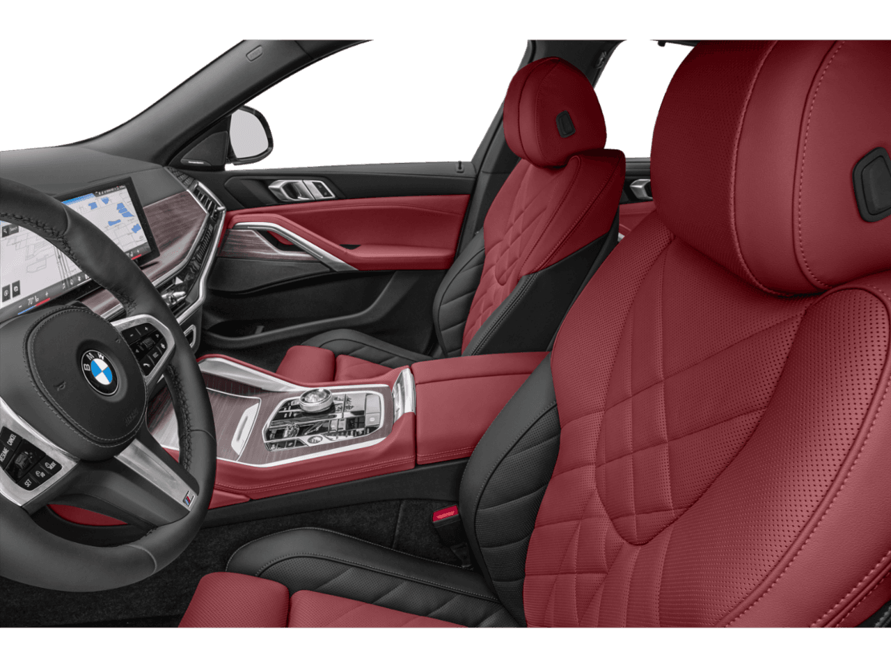 2025 BMW X6 M60i - Interior Driver's Side with Door Open, Front Seat Feature