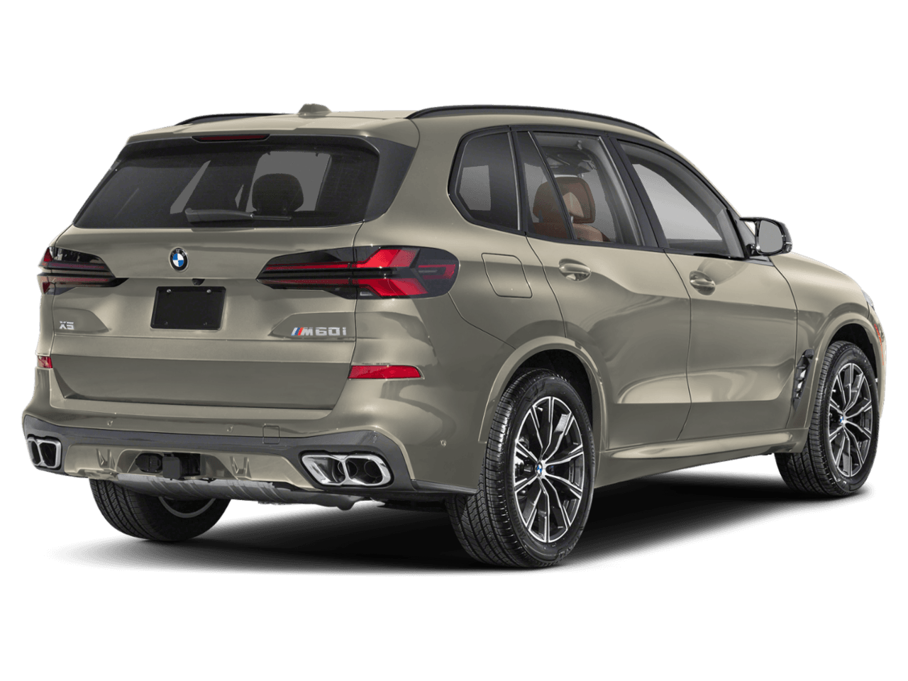 2025 BMW X5 M60i - Rear 3/4, facing to the right