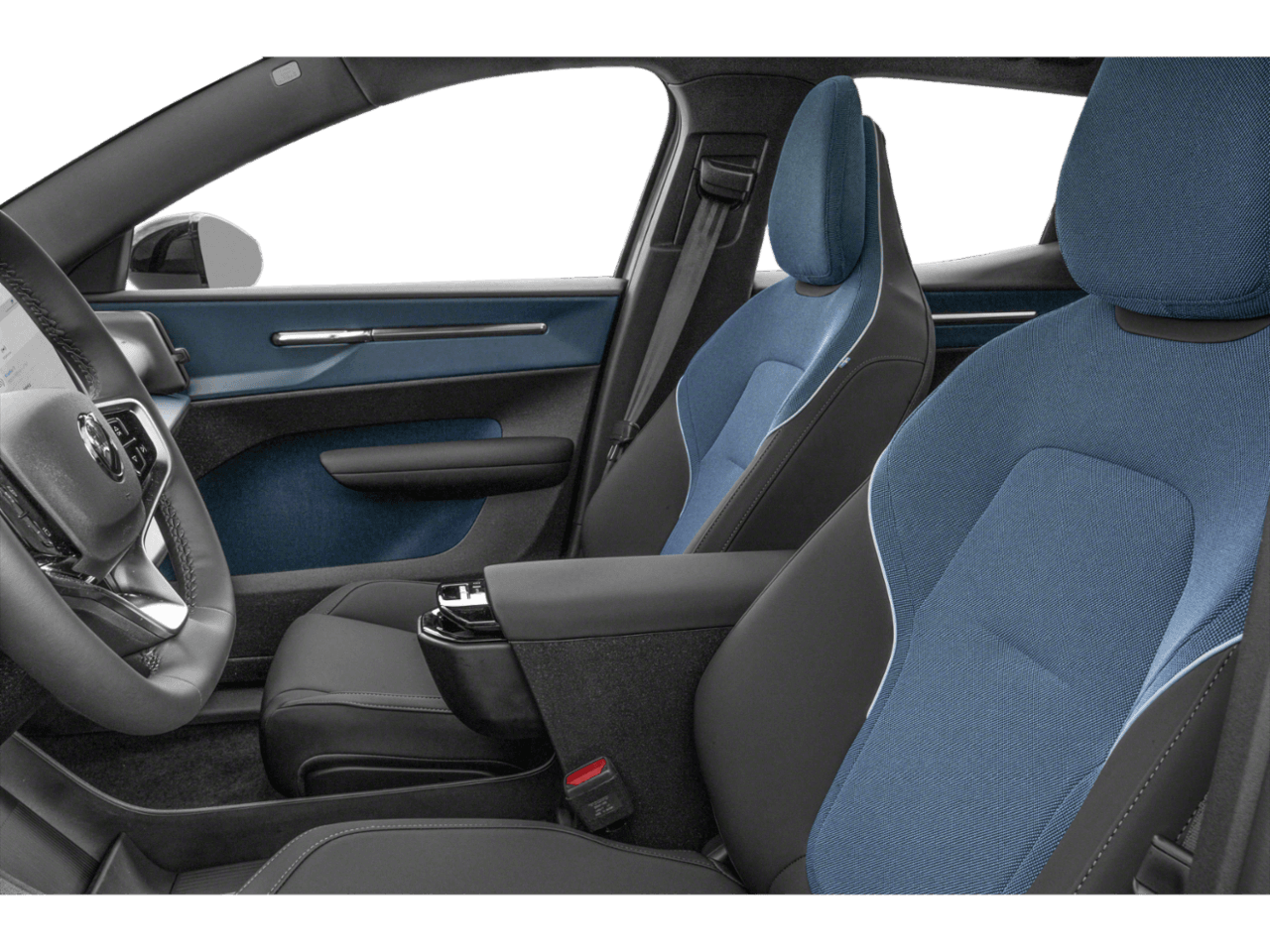 2025 Volvo EX30 Plus - Interior Driver's Side with Door Open, Front Seat Feature