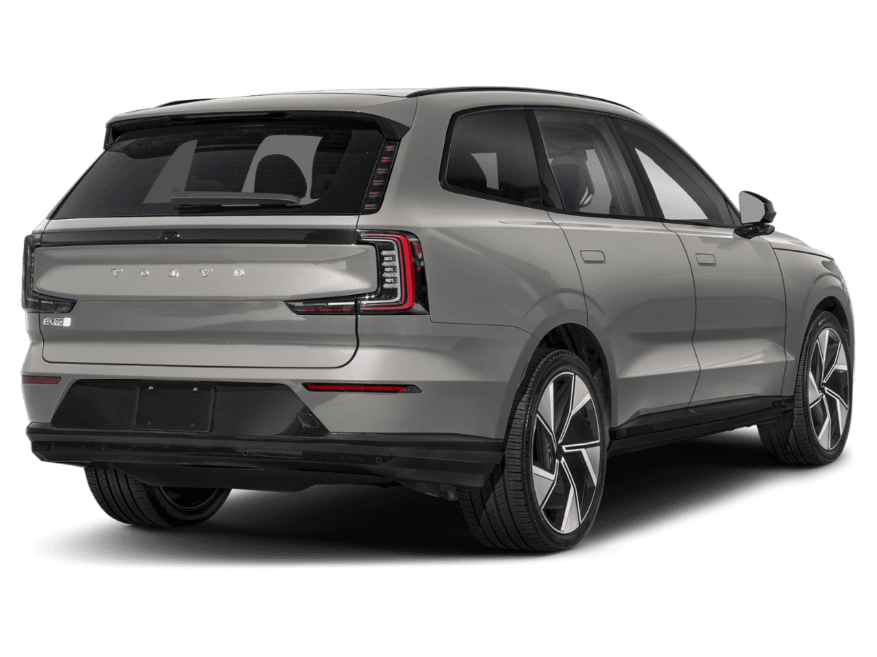 2025 Volvo EX90 Plus - Rear 3/4, facing to the right