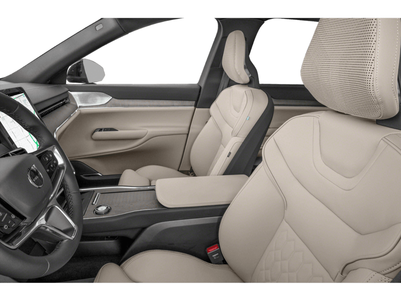 2025 Volvo EX90 Plus - Interior Driver's Side with Door Open, Front Seat Feature