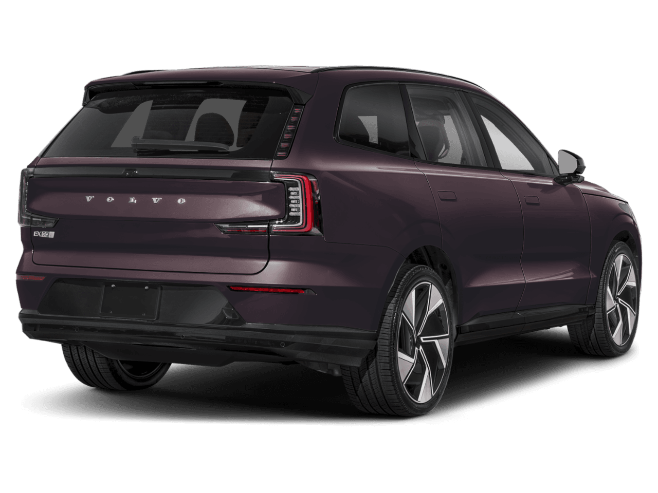 2025 Volvo EX90 Twin - Rear 3/4, facing to the right