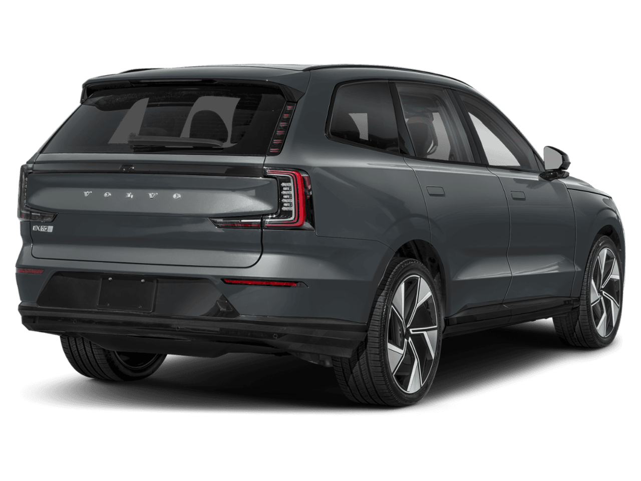 2025 Volvo EX90 Twin - Rear 3/4, facing to the right