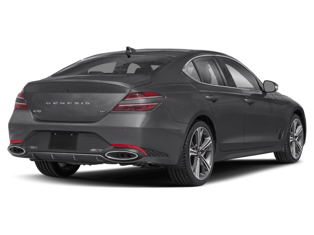 2025 Genesis G70 3.3T - Rear 3/4, facing to the right