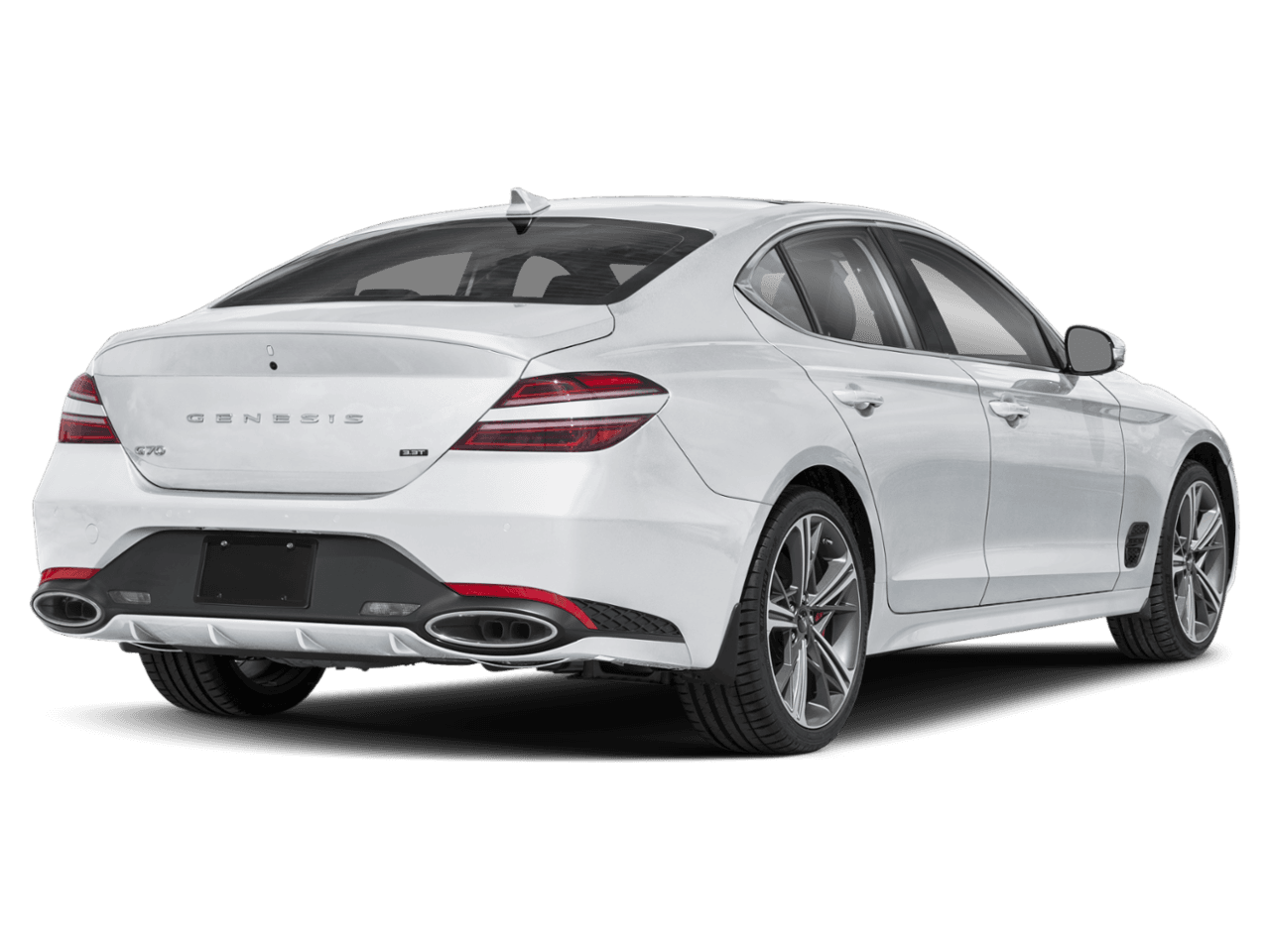 2025 Genesis G70 3.3T - Rear 3/4, facing to the right