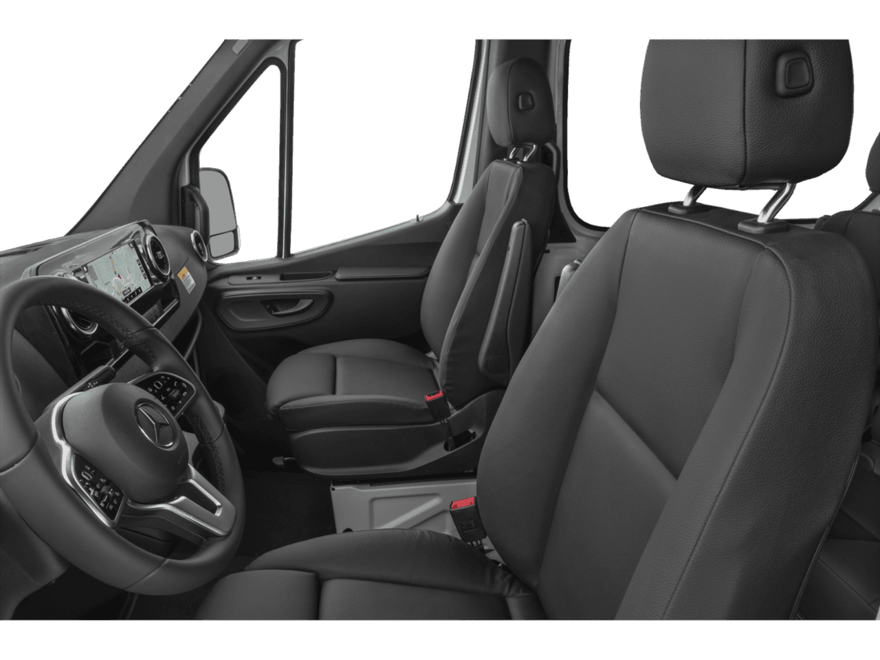 2025 Mercedes-Benz Sprinter Crew Van  - Interior Driver's Side with Door Open, Front Seat Feature
