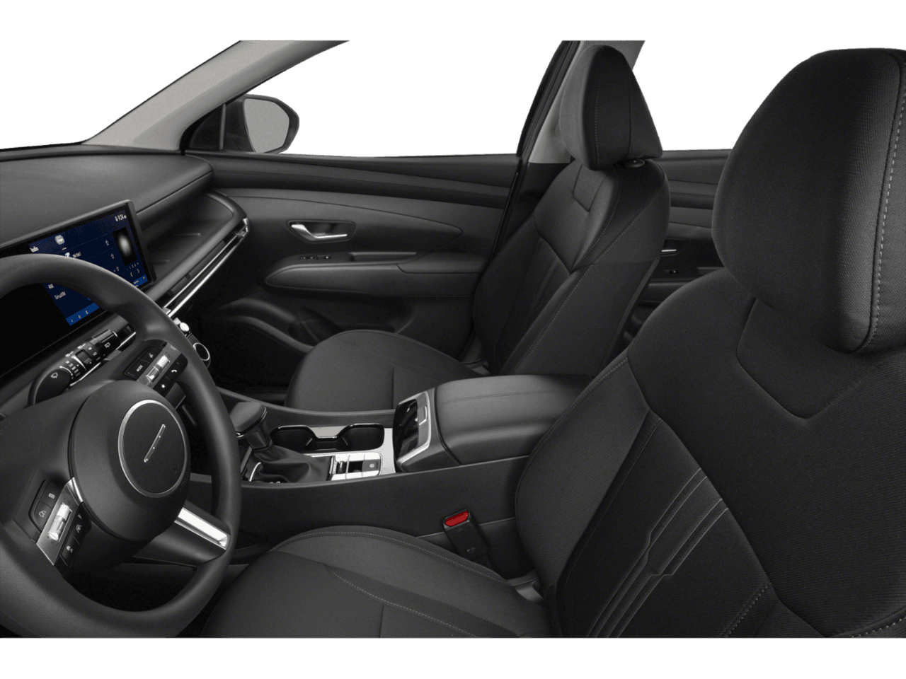 2025 Hyundai Tucson SEL - Interior Driver's Side with Door Open, Front Seat Feature