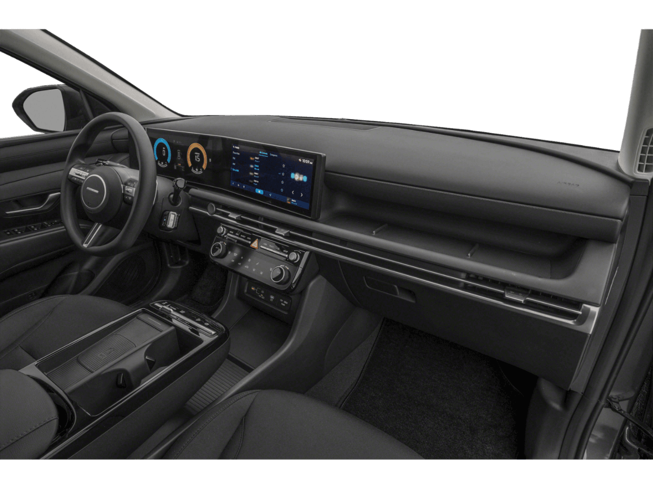 2025 Hyundai Tucson Hybrid Blue - Interior Passenger Dash