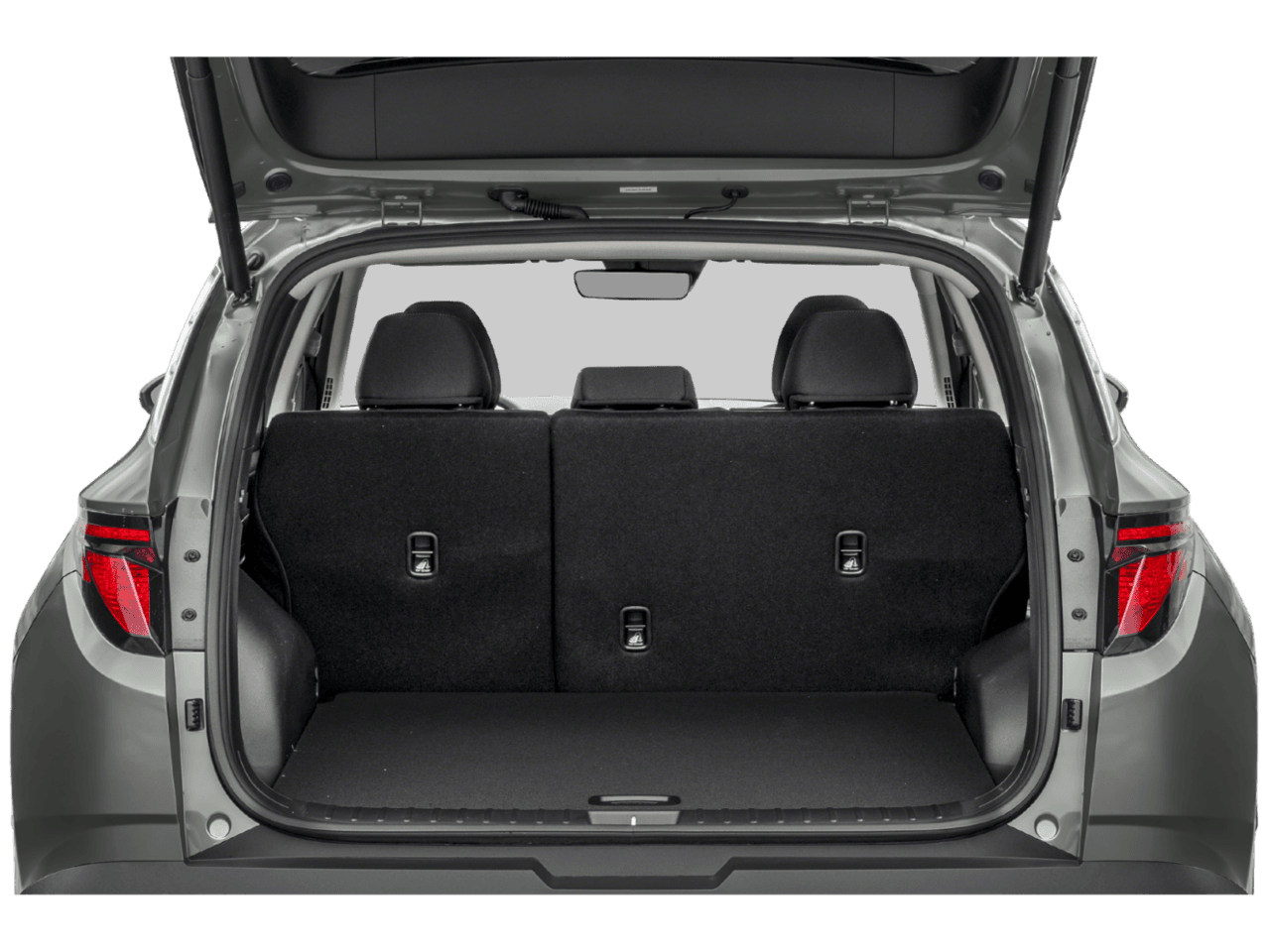 2025 Hyundai Tucson Hybrid Blue - Interior Trunk with Hatch Open Feature