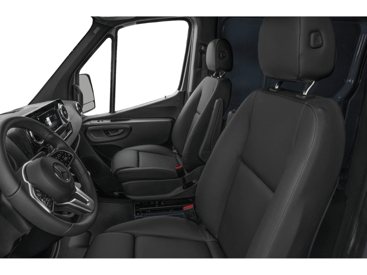 2025 Mercedes-Benz Sprinter Cargo Van  - Interior Driver's Side with Door Open, Front Seat Feature