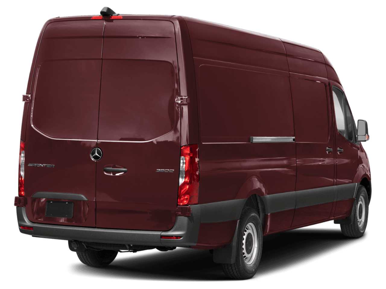 2025 Mercedes-Benz Sprinter Cargo Van  - Rear 3/4, facing to the right