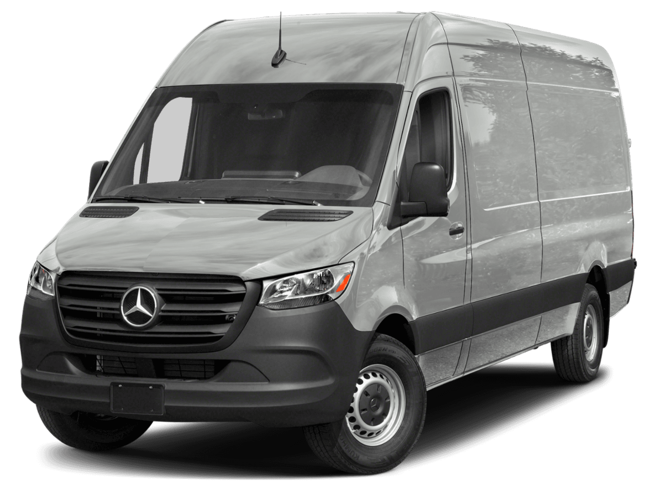 2025 Mercedes-Benz Sprinter Cargo Van  - Front 3/4, facing to the left