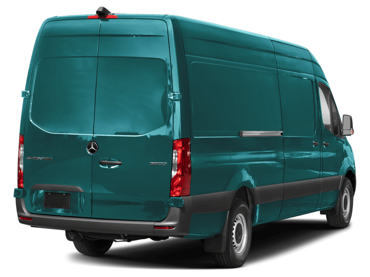 2025 Mercedes-Benz Sprinter Cargo Van  - Rear 3/4, facing to the right