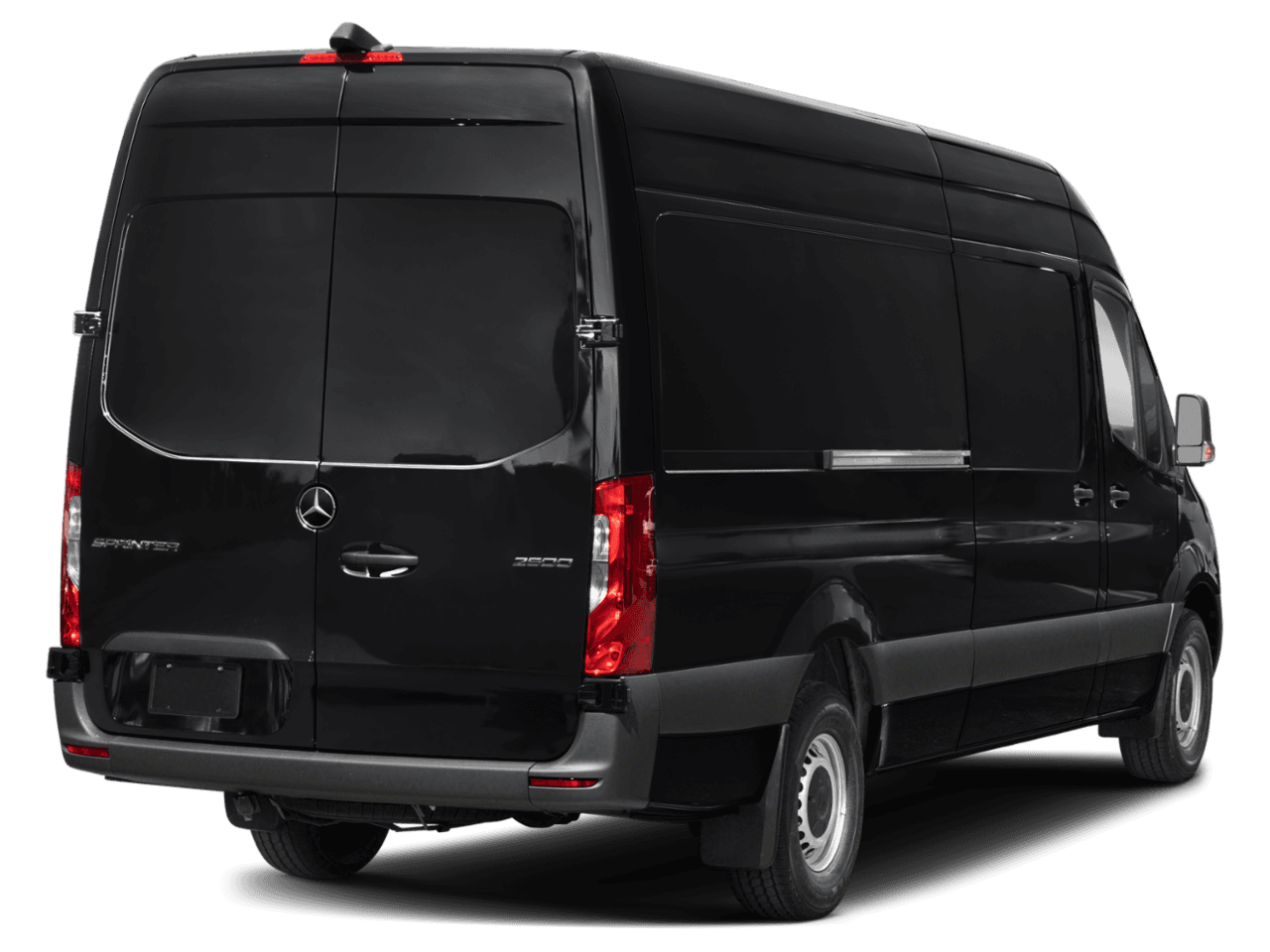 2025 Mercedes-Benz Sprinter Cargo Van  - Rear 3/4, facing to the right