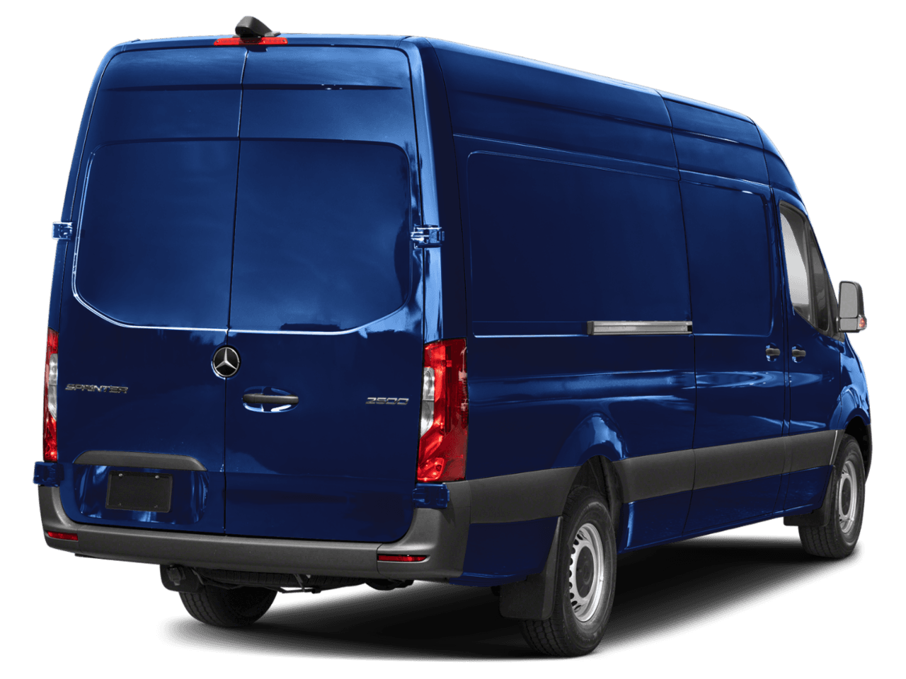 2025 Mercedes-Benz Sprinter Cargo Van  - Rear 3/4, facing to the right