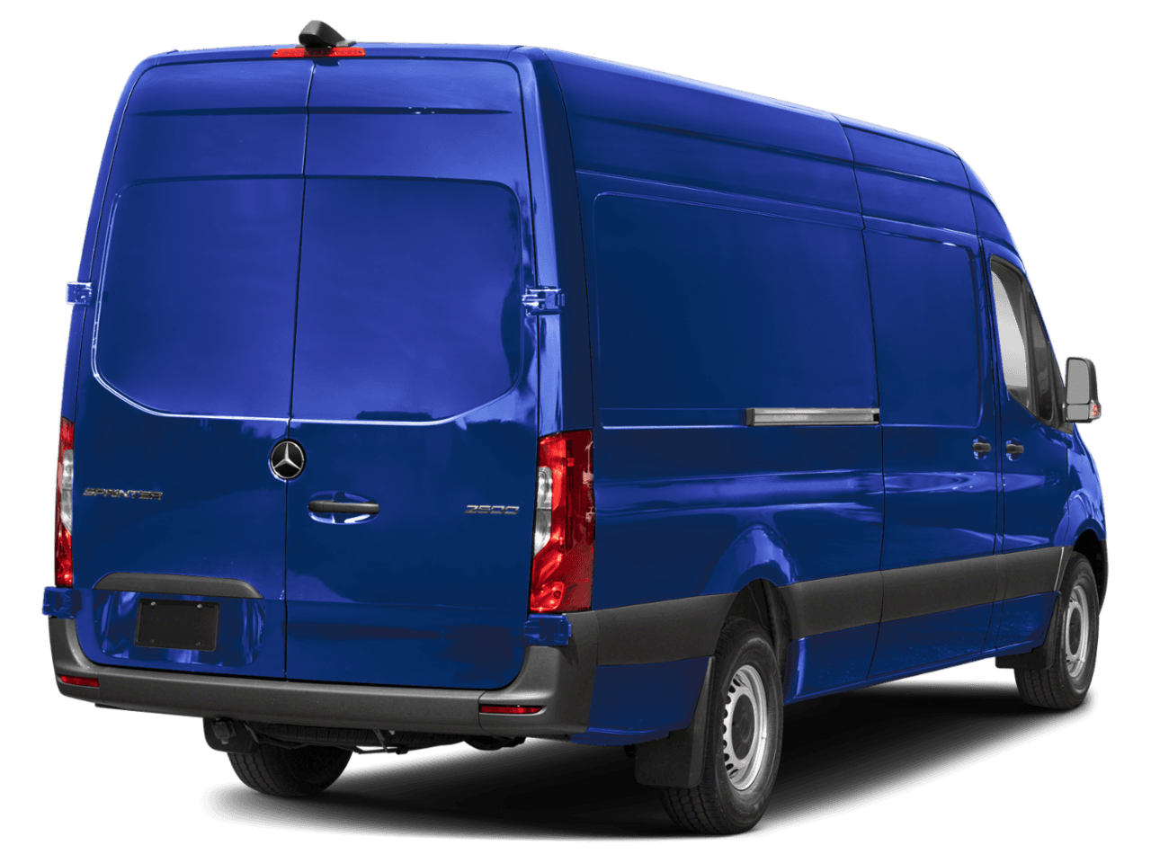 2025 Mercedes-Benz Sprinter Cargo Van  - Rear 3/4, facing to the right